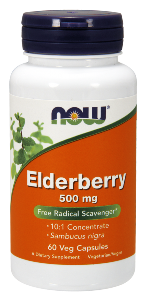 Elderberry (Sambucus nigra) provides both Vitamins A and C, as well as anthocyanins, which are potent free radical scavengers. Elderberry is well known for it's use in treating symptoms of colds and flu..